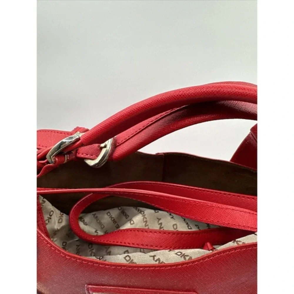 Dkny red saffiano
